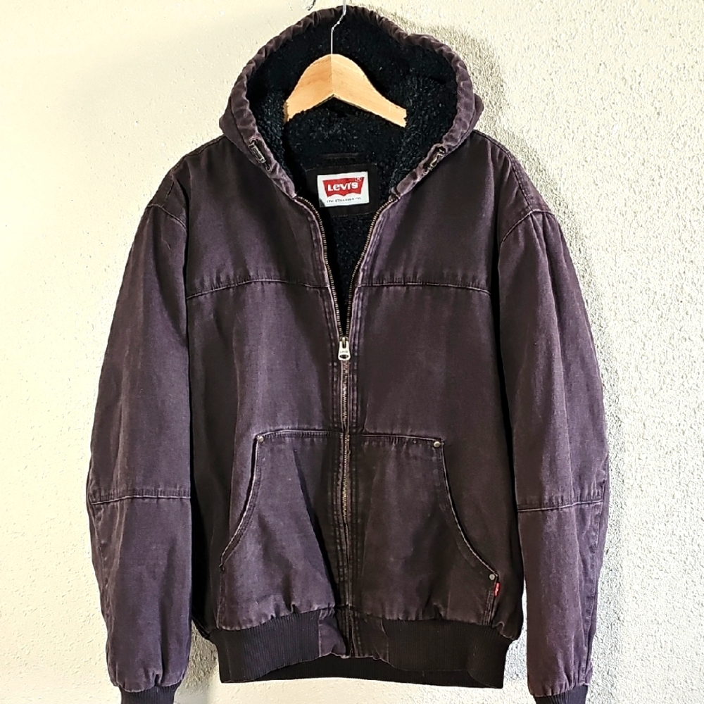 Levi's Sherpa Lined Hooded Jacket.
